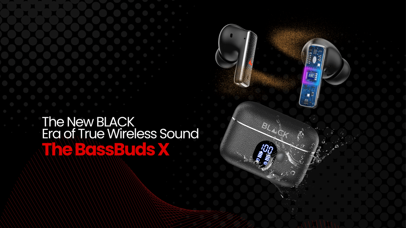 The New BLACK Era of True Wireless Sound. The BassBuds X The New BLACK Era of True Wireless Sound. The BassBuds X